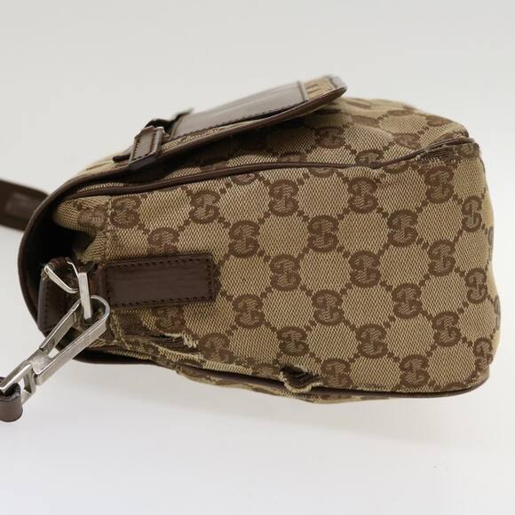 GUCCI GG Canvas Shoulder Bag Beige - Picture 5 of 13